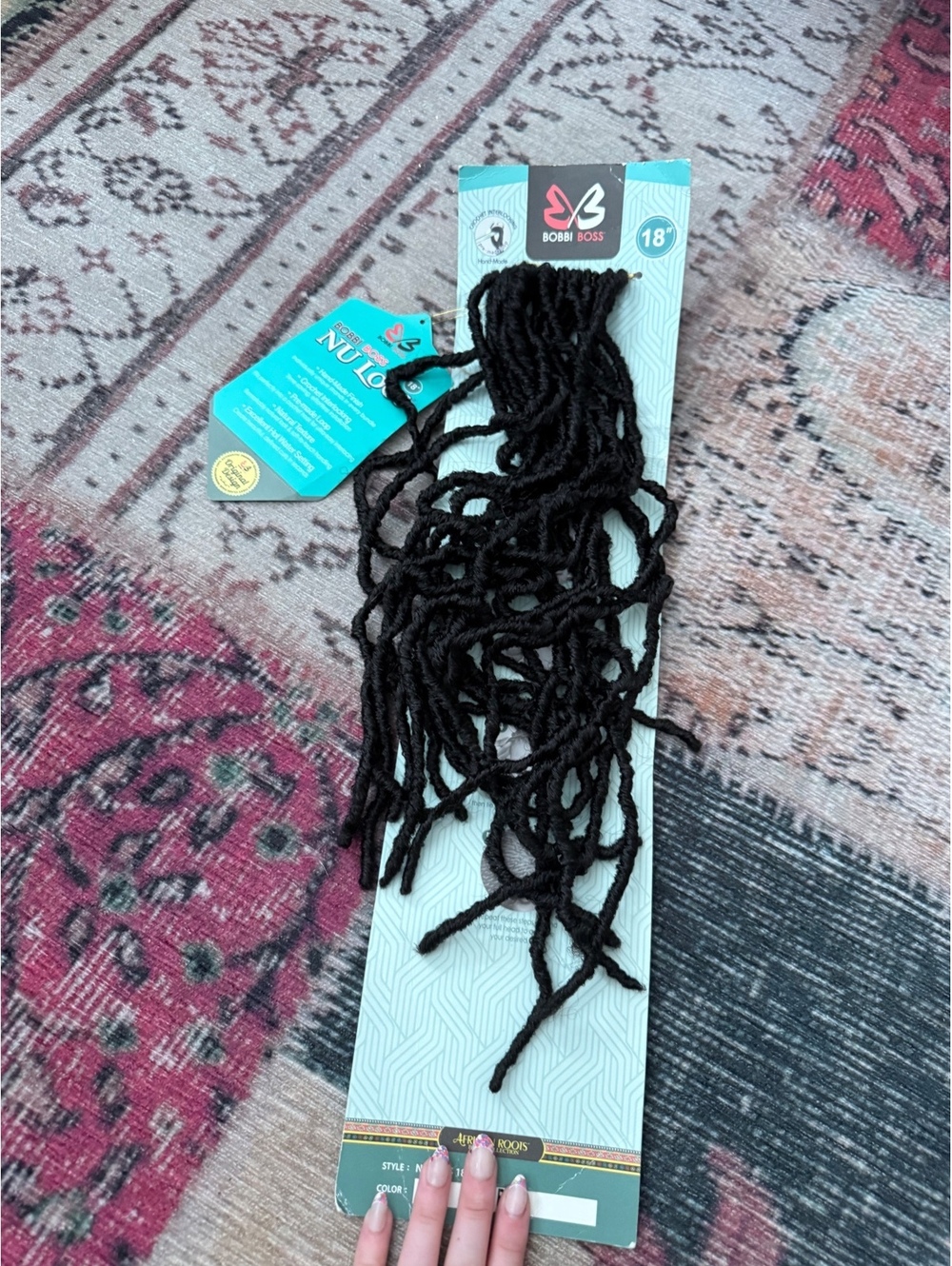 Nu locs Bobbi boss African roots 18 inch synethic black